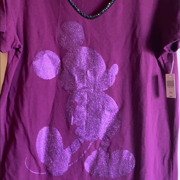 Purple/maroon-ish, Mickey Mouse top. - Picture 2 of 3